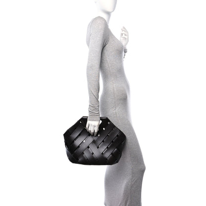 Bottega Veneta Calfskin V Woven Drawstring Tote Dark Brown 2 of 11