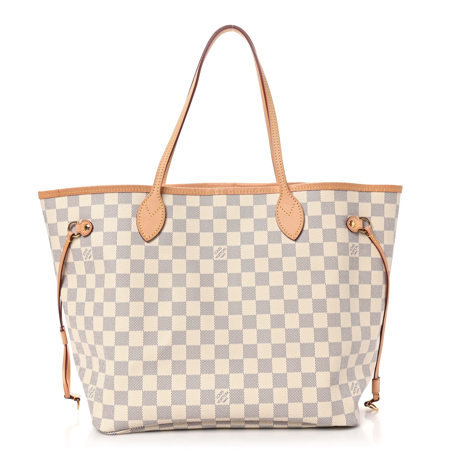 Louis Vuitton Damier Azur Neo Neverfull MM Rose Ballerine 1 of 10