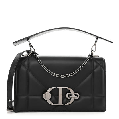 Christian Dior Lambskin Maxi Cannage 30 Montaigne Chain Top Handle Bag Black 1 of 7