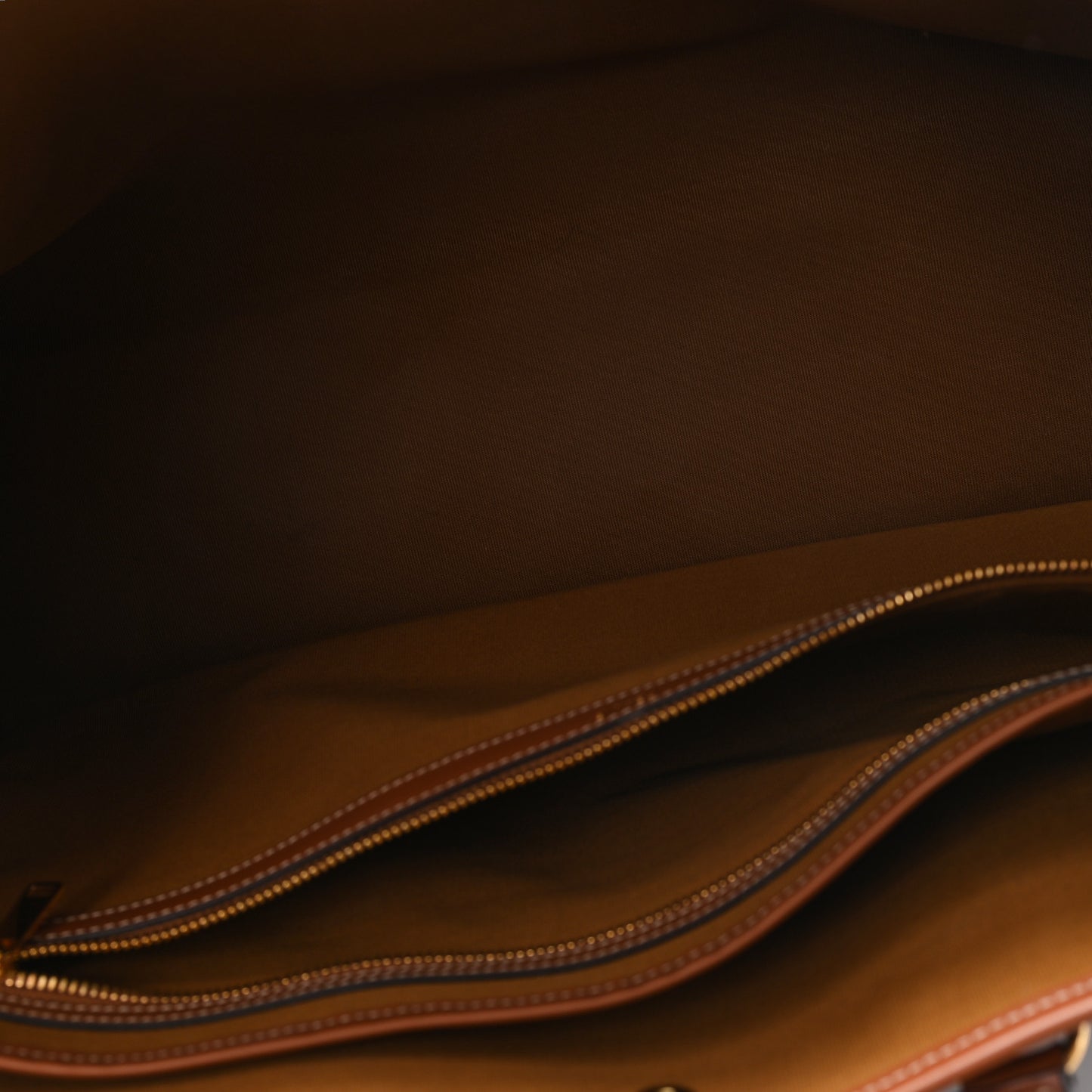 Triomphe Canvas Calfskin Horizontal Cabas Tan