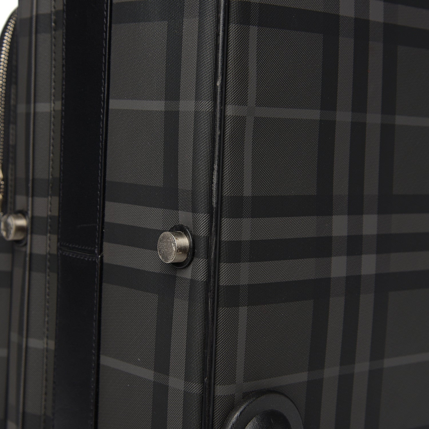 Burberry Smoked Check Carry-On Suitcase Black 6 of 14