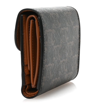 Celine Triomphe Canvas Small Triomphe Wallet Tan 3 of 9