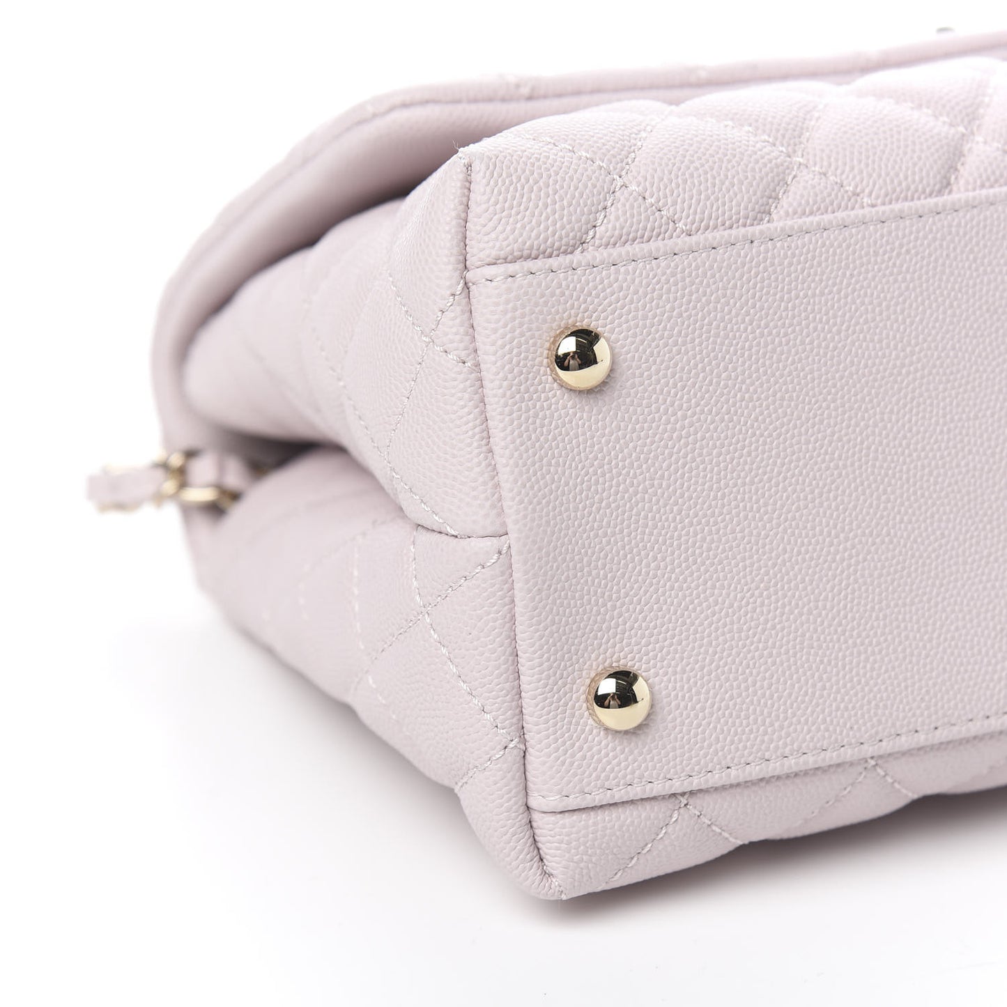 Caviar Quilted Small Coco Handle Flap Lilas Lilac