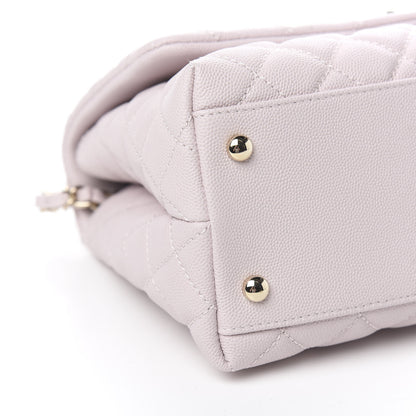 Chanel Caviar Quilted Small Coco Handle Flap Lilas Lilac 8 of 10