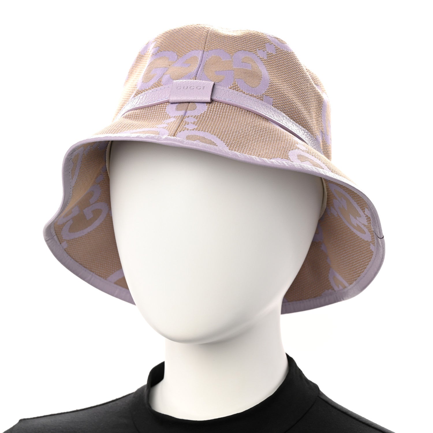 Gucci Monogram Jumbo GG Mosteria Bucket Hat L Beige Lapis 2 of 10