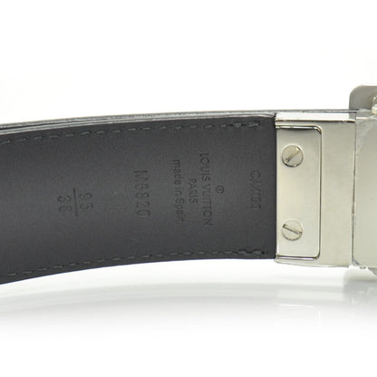 Louis Vuitton Calfskin Damier Embossed Inventeur Reversible Belt 95 38 4 of 5