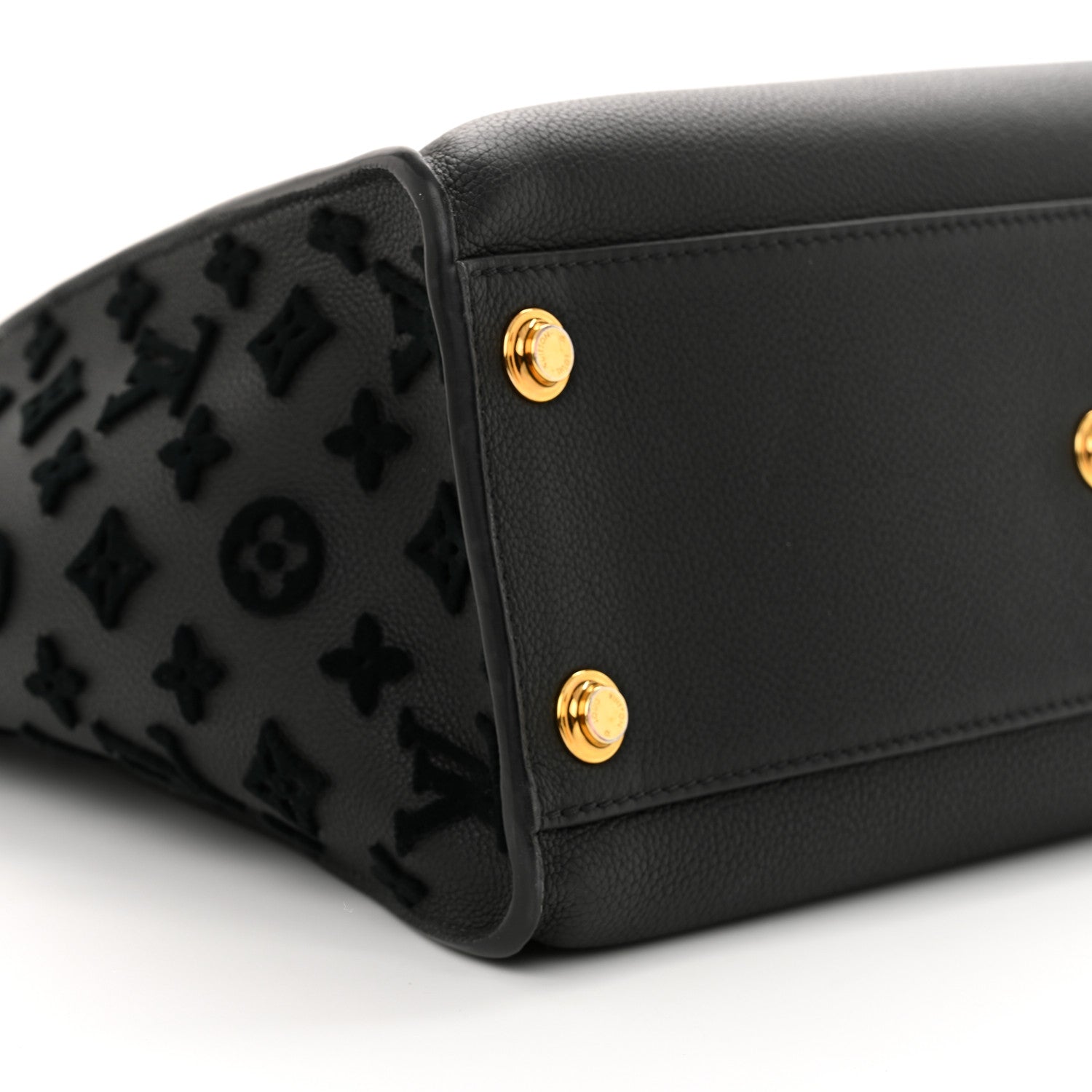 Louis Vuitton Calfskin Monogram Tufting On My Side Black 7 of 12