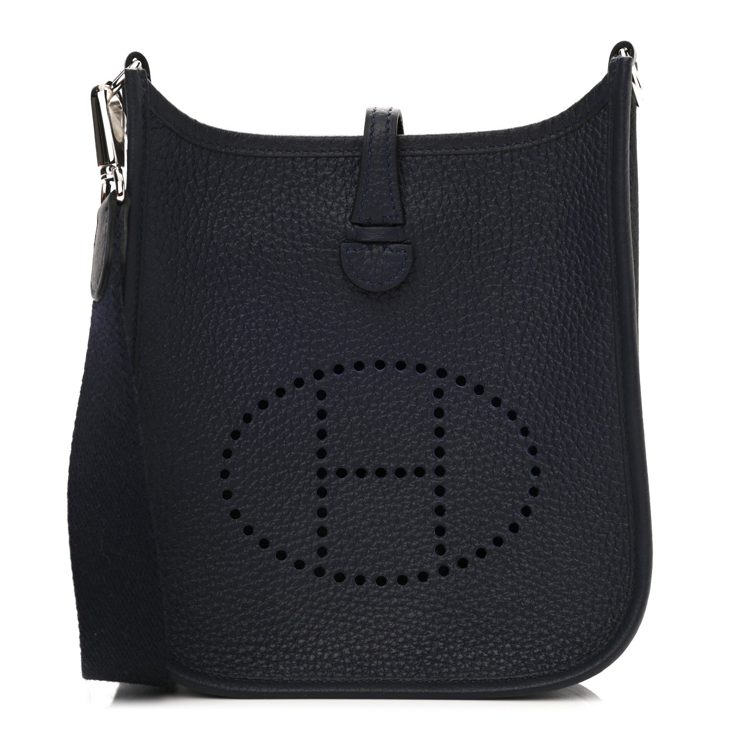 Hermes Taurillon Clemence Amazone Evelyne TPM Bleu Nuit Bleu Indigo 1 of 11