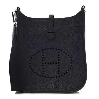 Hermes Taurillon Clemence Amazone Evelyne TPM Bleu Nuit Bleu Indigo 1 of 11