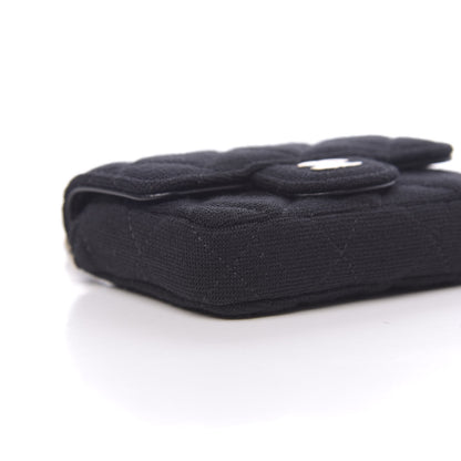 Chanel Jersey Quilted Belt Bag Black 9 of 12