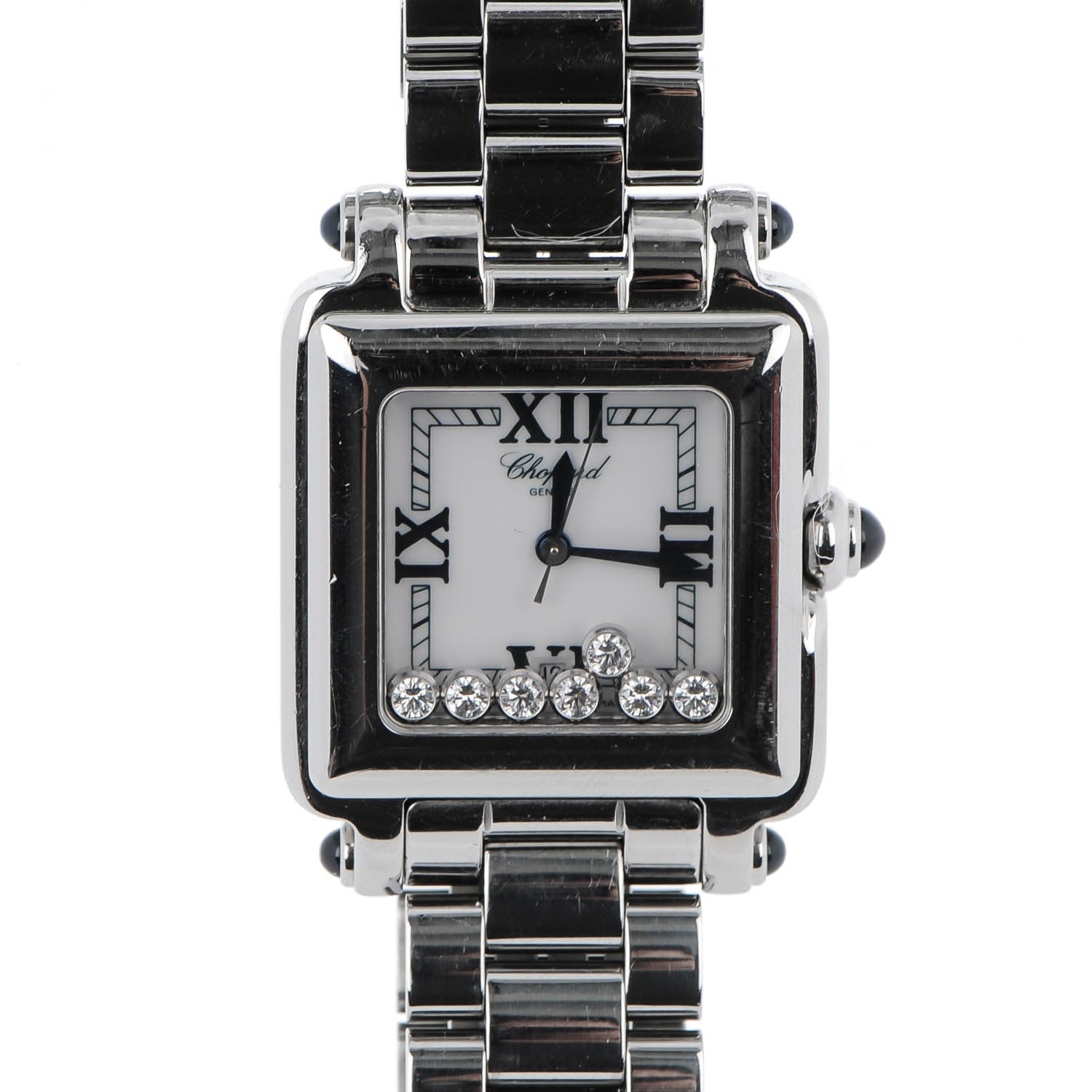 Chopard Stainless Steel 7 Diamond 27mm Happy Sport Quartz Watch 1 of 8