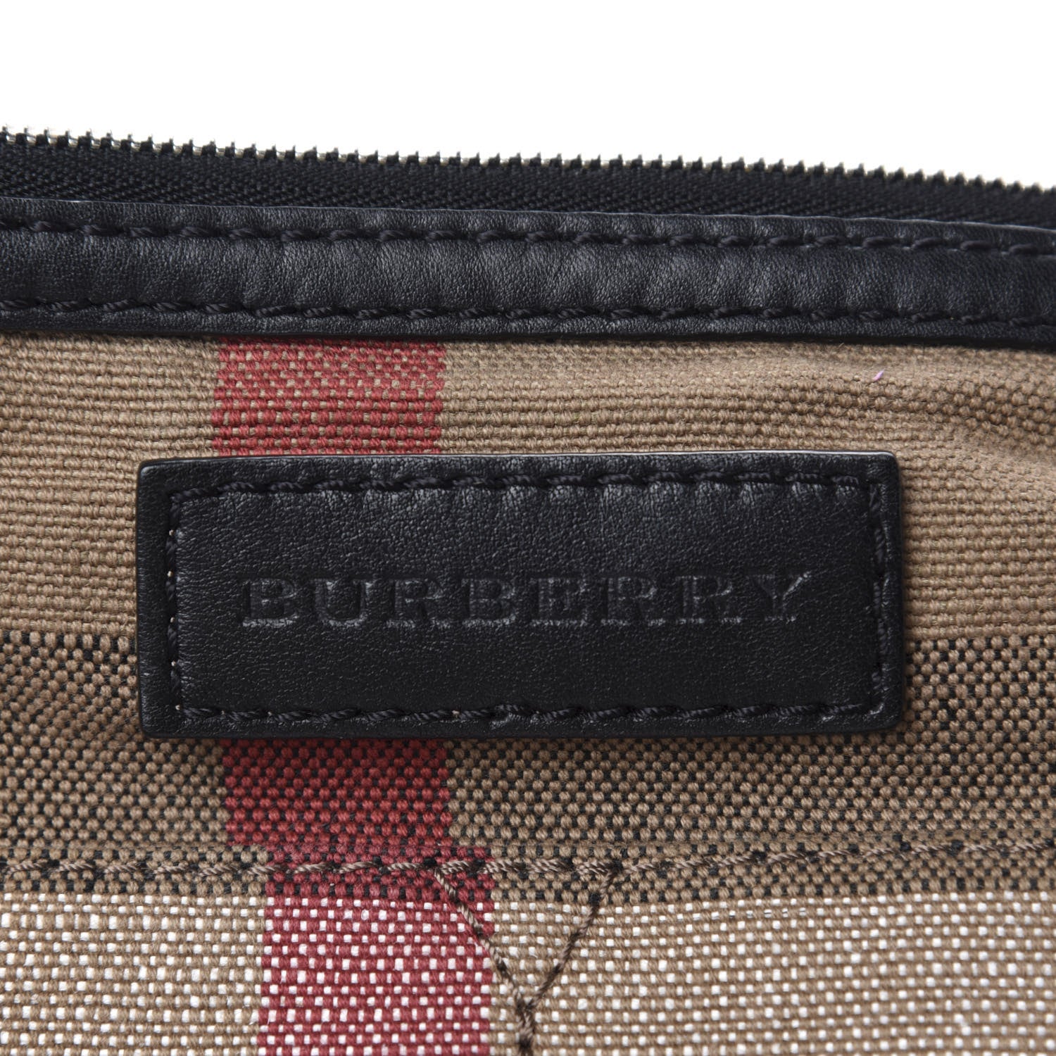 Burberry Canvas Mega Check Medium Ashby Hobo Black 11 of 12