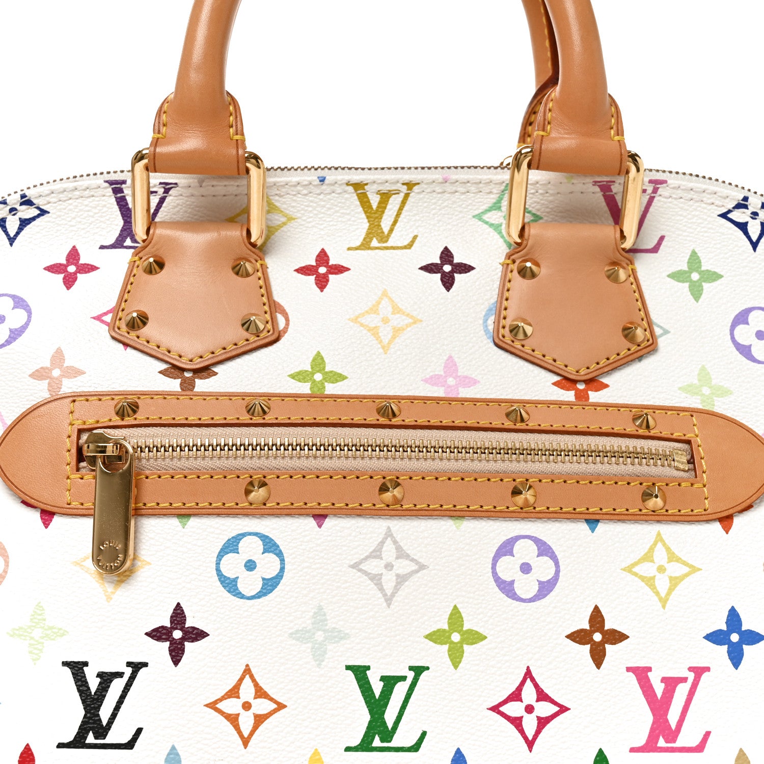 Louis Vuitton Monogram Multicolor Alma White 7 of 10