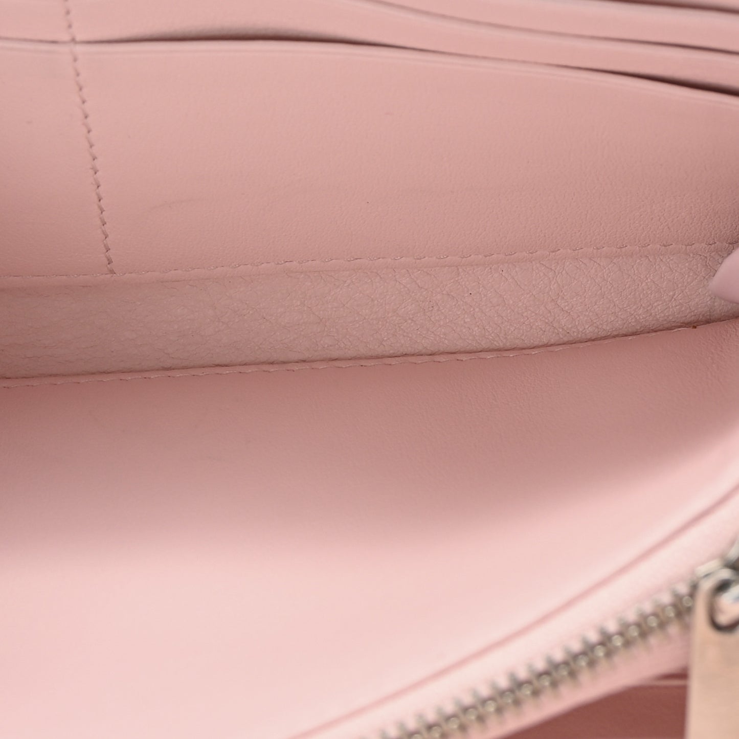 Patent Cannage Lady Dior Rendezvous Wallet On Chain Light Pink