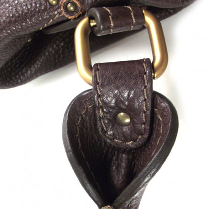 Chloe Leather Paddington Front Pocket Tote Dark Brown 13 of 16