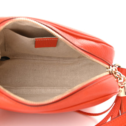 Gucci Pebbled Calfskin Small Soho Disco Bag Sun Orange 5 of 10