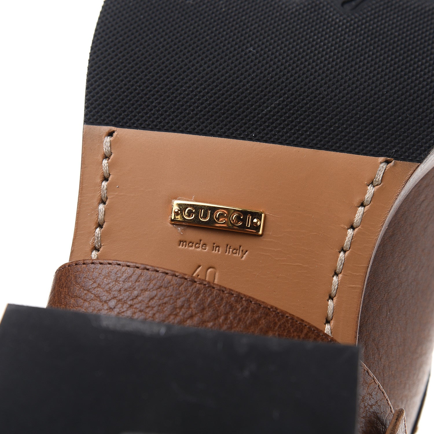 Gucci GG Monogram Calfskin Lola Tall Boots 40 Beige Ruggine Cuir 7 of 8