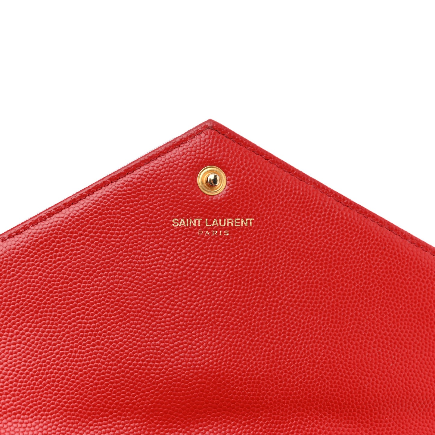 Grain De Poudre Matelasse Chevron Monogram Chain Wallet New Red
