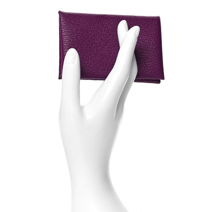 Hermes Chevre Mysore Calvi Card Case Anemone 2 of 8