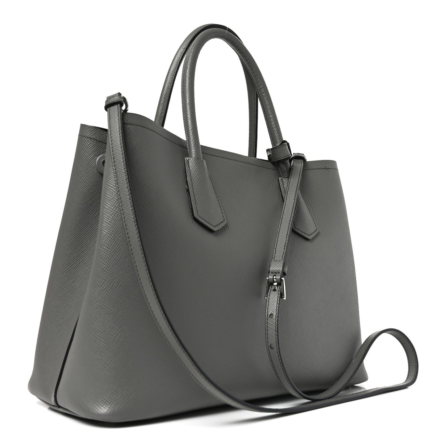 Saffiano Cuir Small Double Bag Marmo