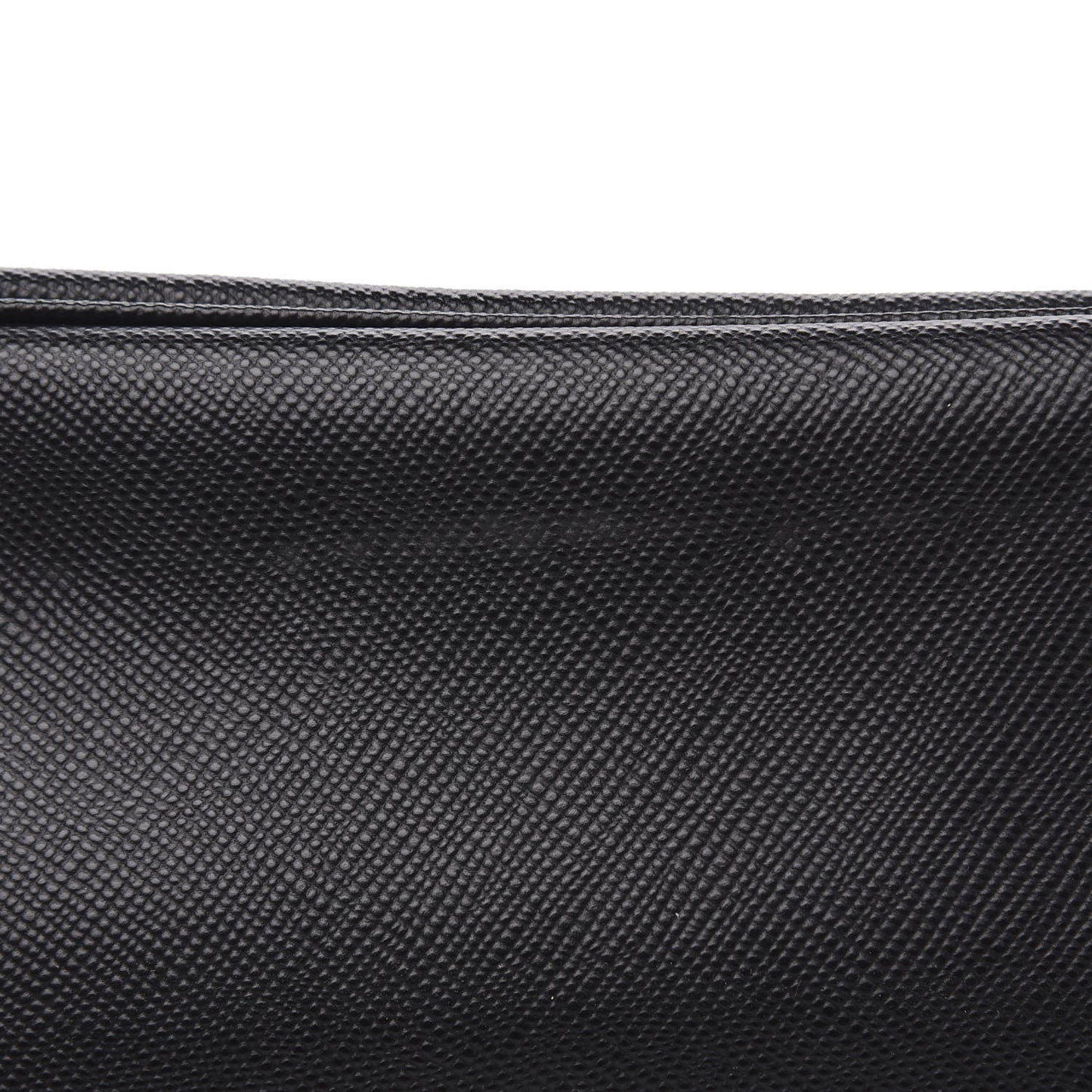Saffiano Cuir Medium Double Bag Black Fuoco
