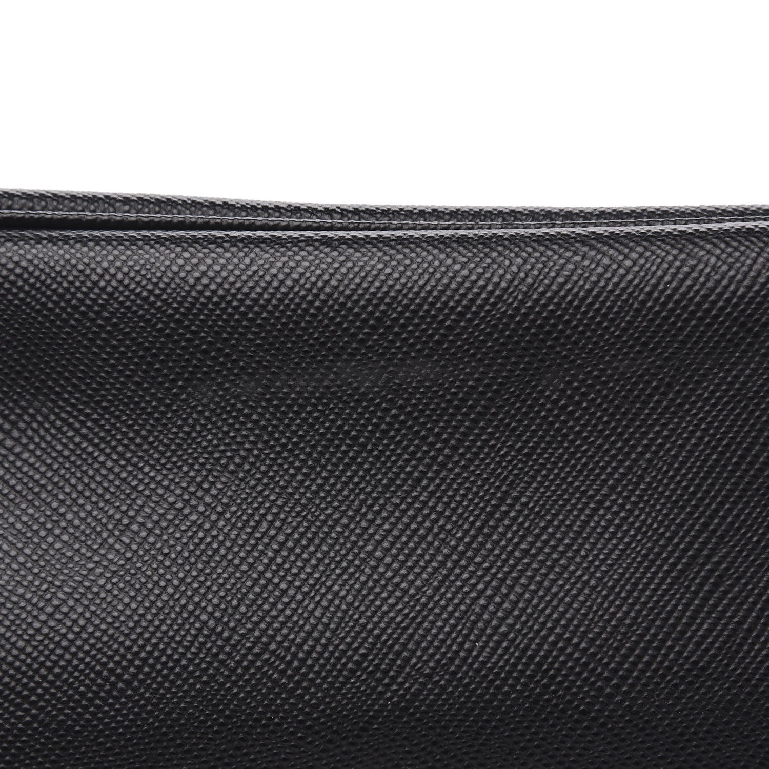 Prada Saffiano Cuir Medium Double Bag Black Fuoco 9 of 10