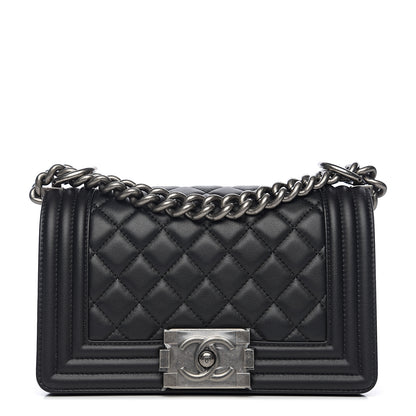 Chanel Calfskin Quilted Small Boy Flap Black 1 of 9