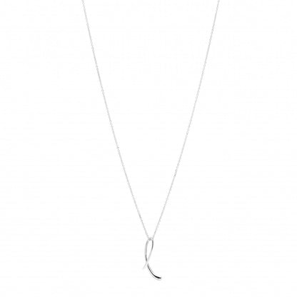 Tiffany Sterling Silver Elsa Peretti Letter L Pendant Necklace 1 of 4