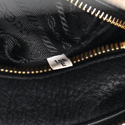 Prada Vitello Daino Small Tote Black 7 of 20