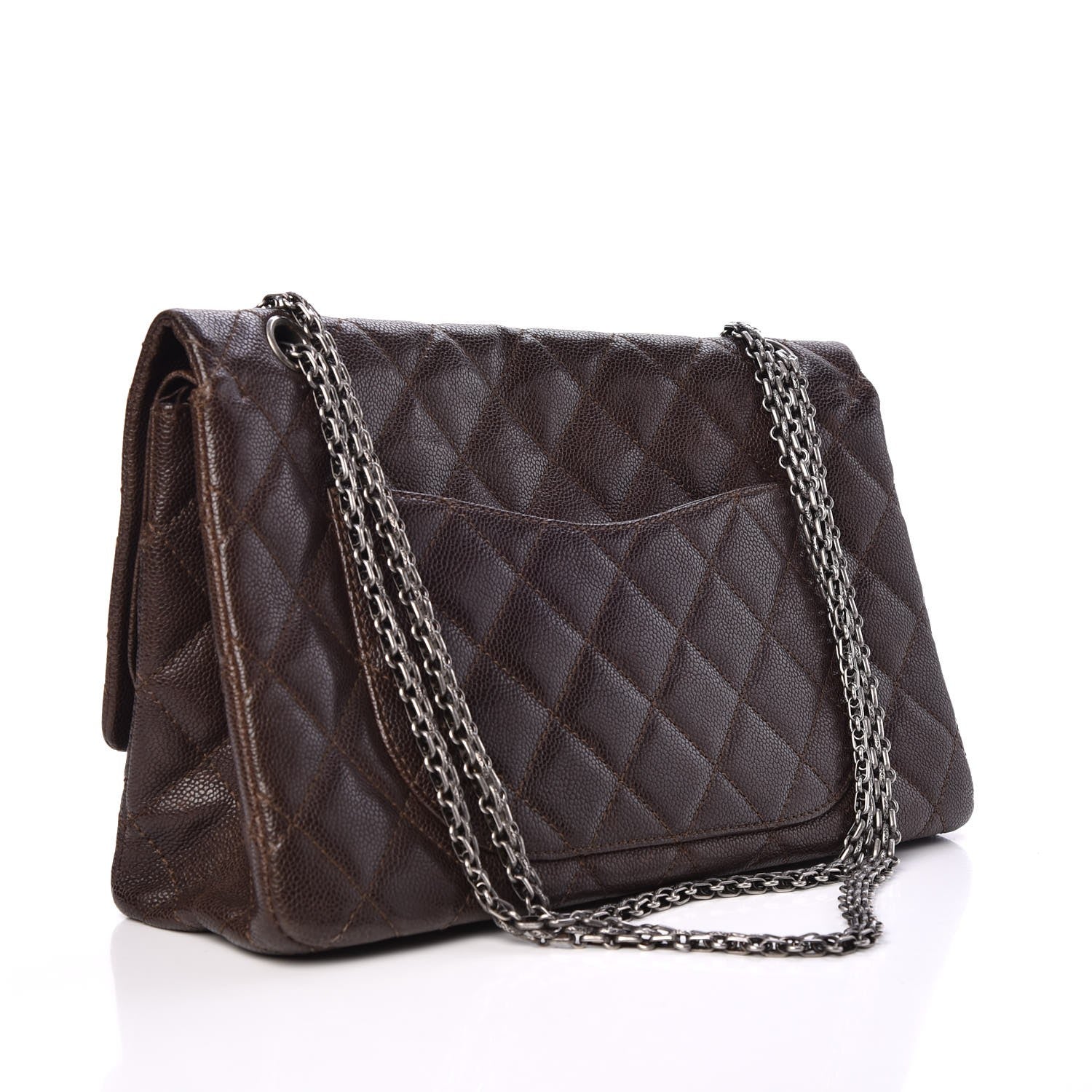 Chanel Caviar Quilted 2.55 Reissue 227 Flap Dark Brown 3 of 12