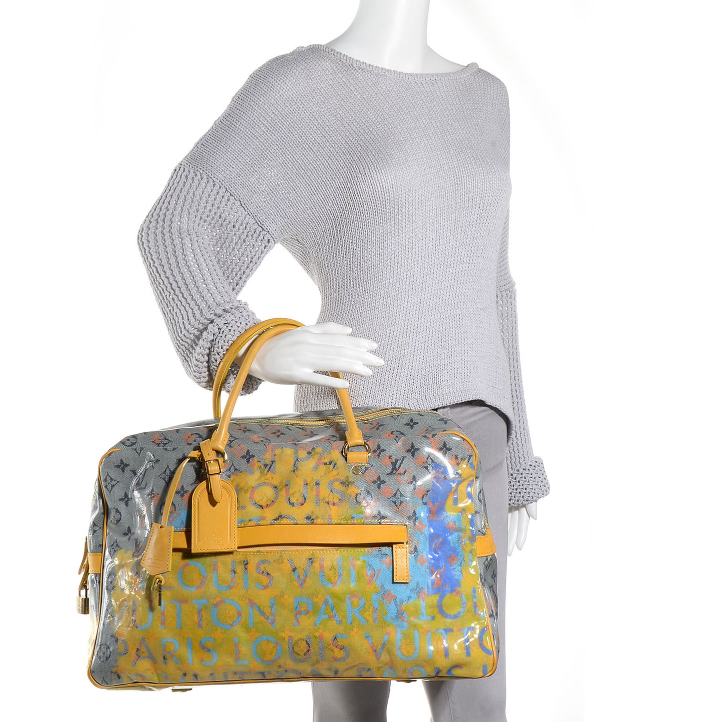 Monogram Pulp Defile Weekender GM Yellow
