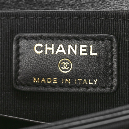 Chanel Shiny Lambskin Quilted Flap Phone Holder With Chain Black 6 of 10