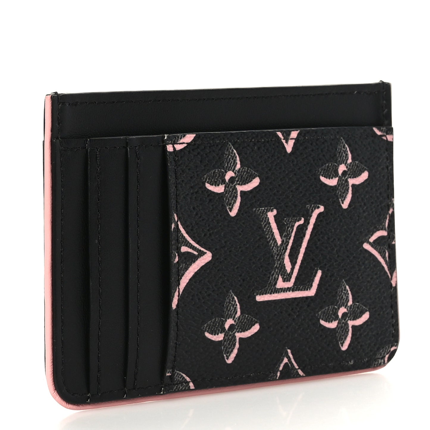 Monogram Fall for You LV Side-Up Card Holder Black