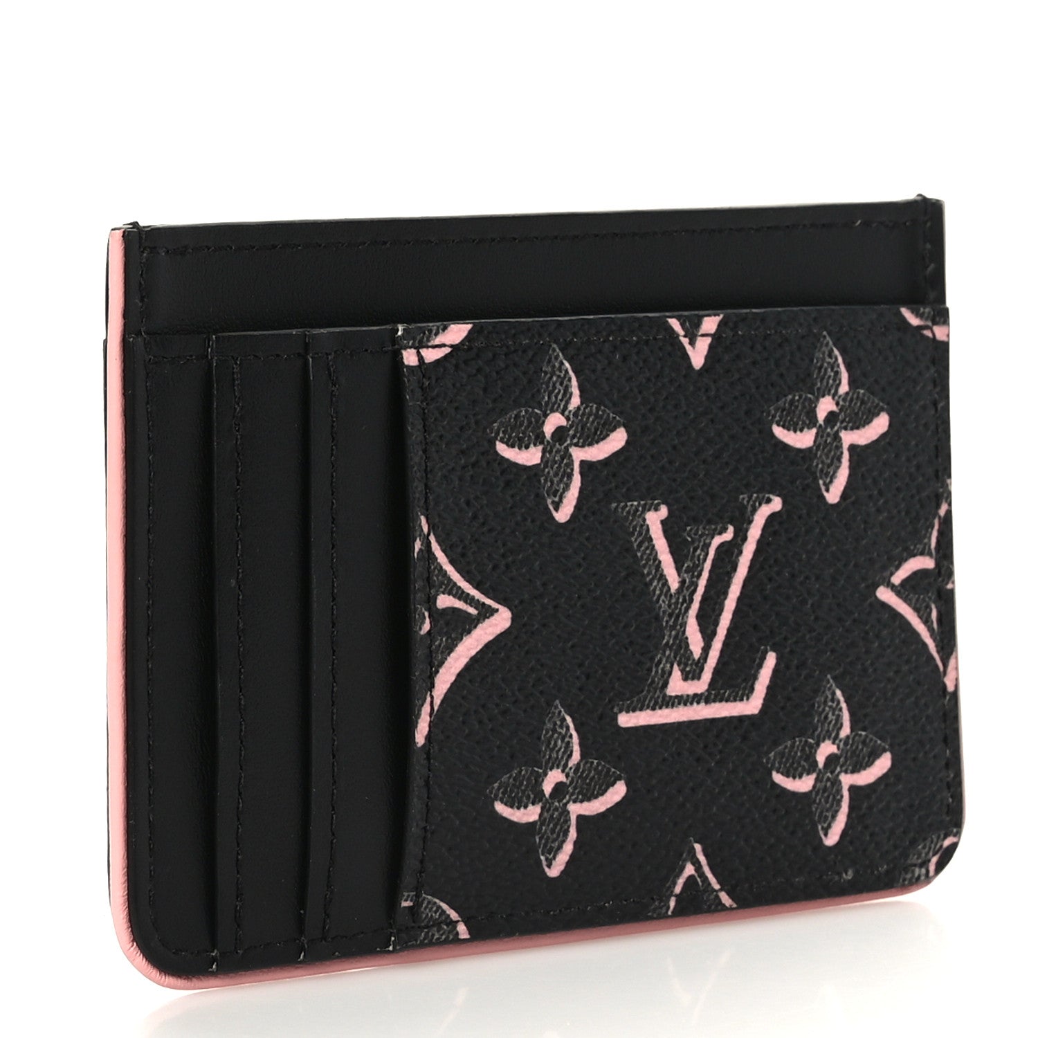 Louis Vuitton Monogram Fall for You LV Side-Up Card Holder Black 3 of 6