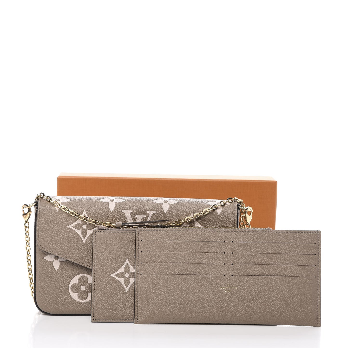 Empreinte Monogram Giant Felicie Pochette Tourterelle Creme