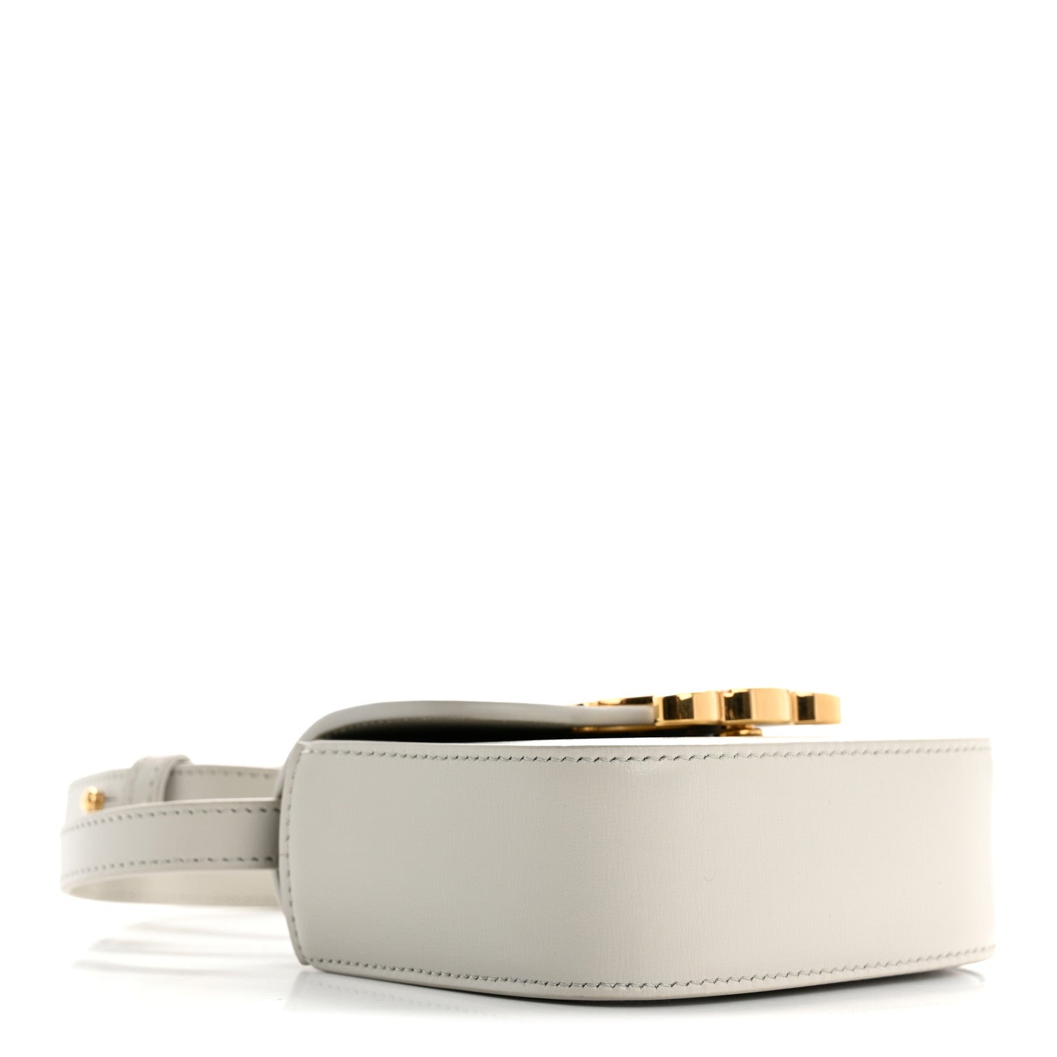 Celine Shiny Calfskin Mini Triomphe Chalk 4 of 14
