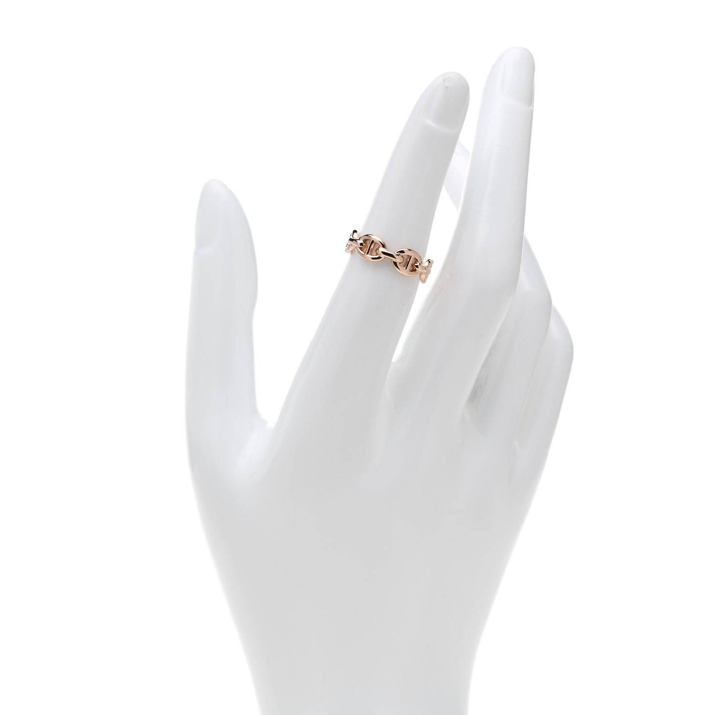 18K Rose Gold PM Chaine D'Ancre Enchainee Ring 51 5.75