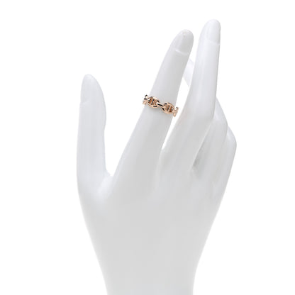 Hermes 18K Rose Gold PM Chaine D'Ancre Enchainee Ring 51 5.75 2 of 6