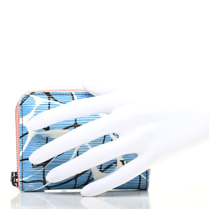 Louis Vuitton Epi Zippy Coin Purse Aqua 2 of 7