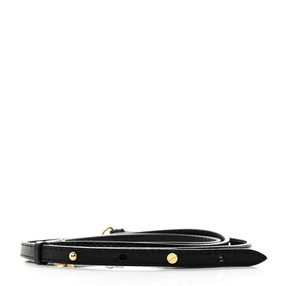 Louis Vuitton Calfskin 16mm Adjustable Shoulder Strap Black 2 of 4