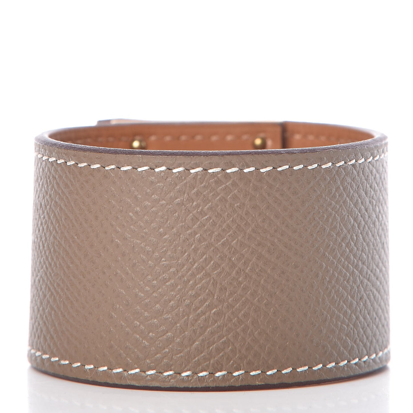 Epsom Kelly Dog Bracelet T2 Etoupe