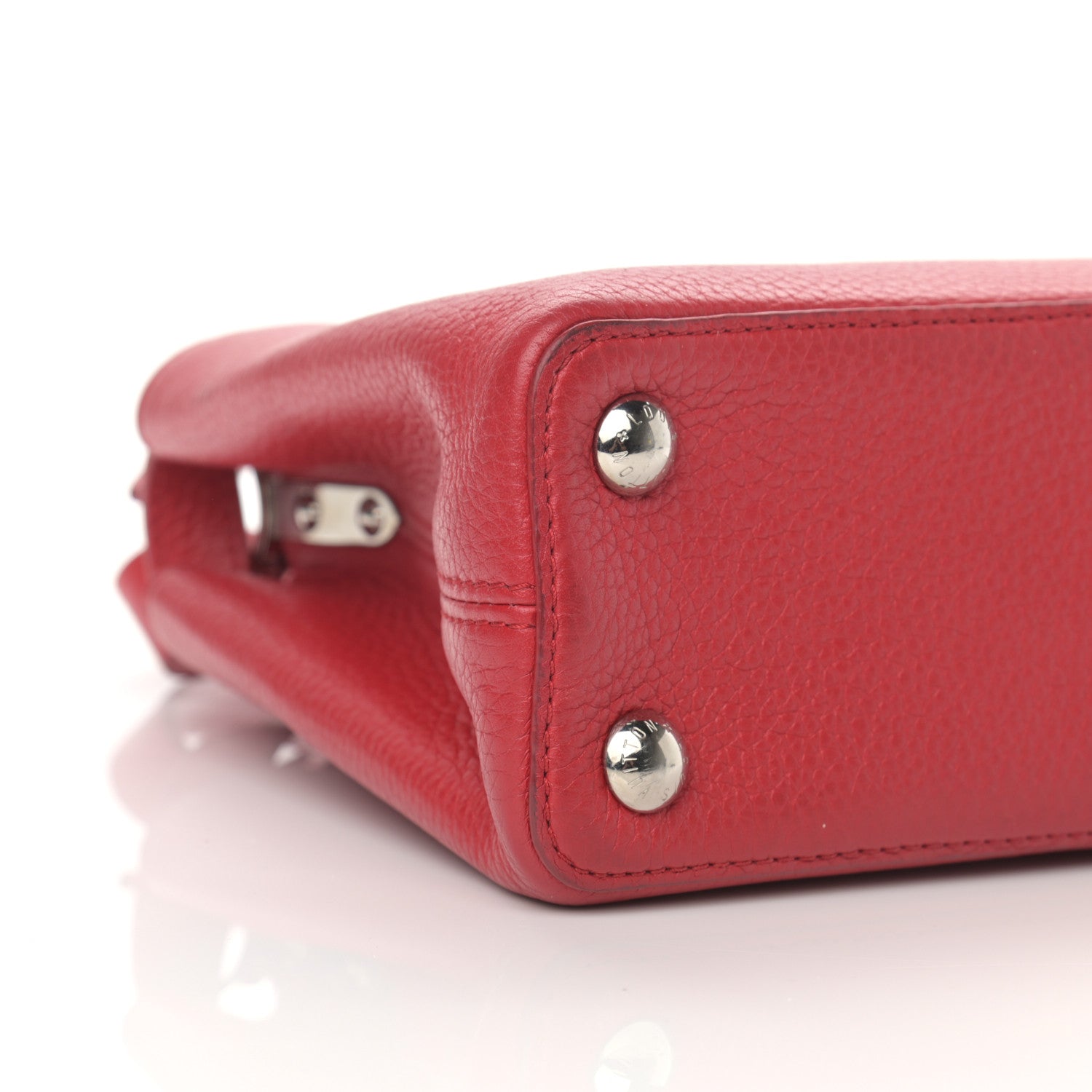 Louis Vuitton Taurillon Capucines BB Scarlet Red 7 of 14