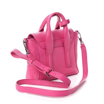 3.1 Phillip Lim 3.1 Textured Calfskin Mini Pashli Satchel Fuchsia 2 of 8
