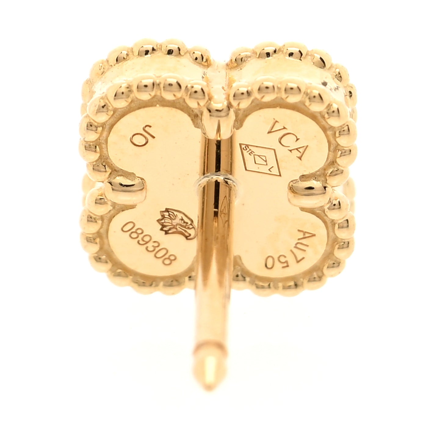 18K Yellow Gold Mother of Pearl Sweet Alhambra Earrings