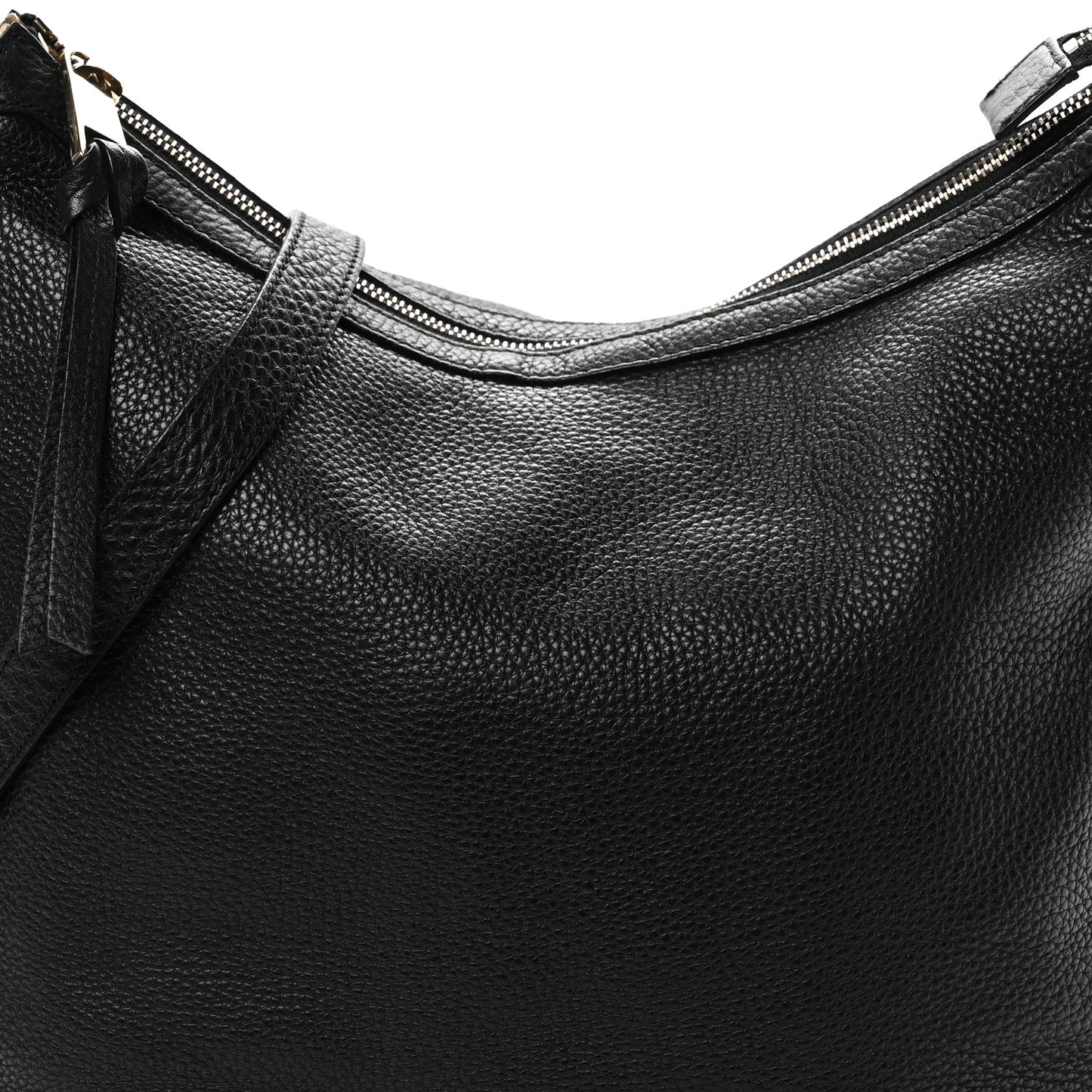 Pebbled Calfskin Small Miss GG Hobo Black