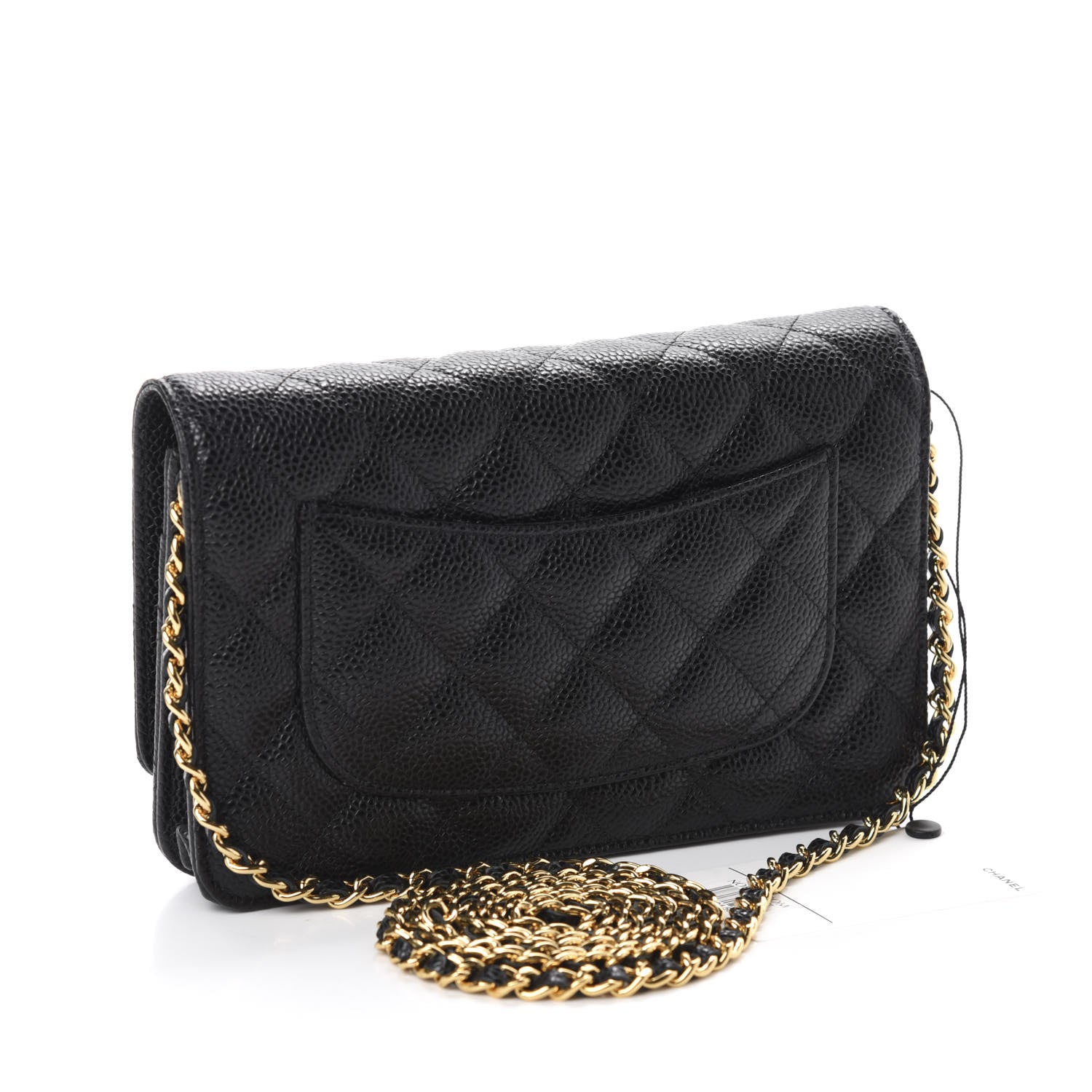 Chanel Caviar Quilted Wallet On Chain WOC Black 3 of 12