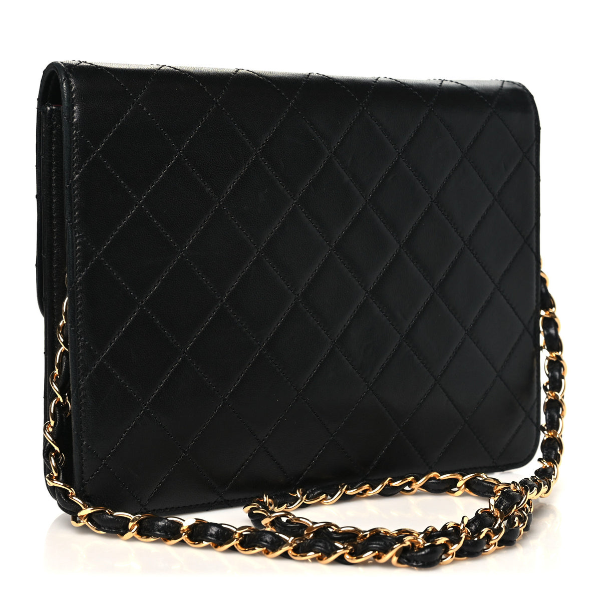 Chanel Lambskin Quilted Small Single Flap Bag Black 3 of 10