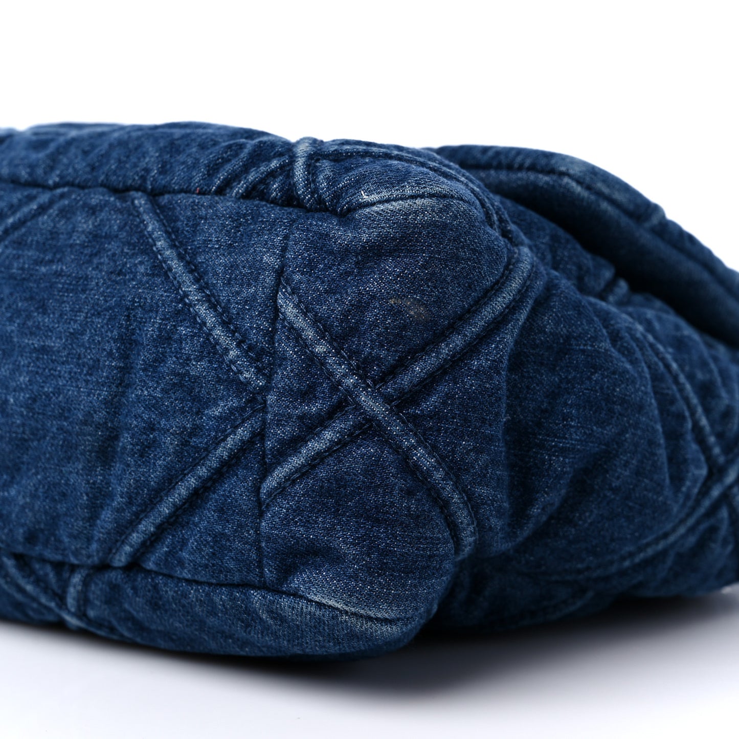 Denim Quilted Large Chanel 19 Flap Blue