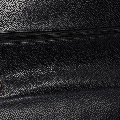 Chanel Caviar Quilted Medium Double Flap Black 14 of 15