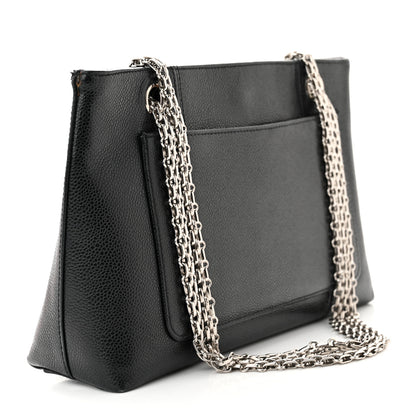 Chanel Grained Calfskin Bijoux Chain Shoulder Bag Black 3 of 12